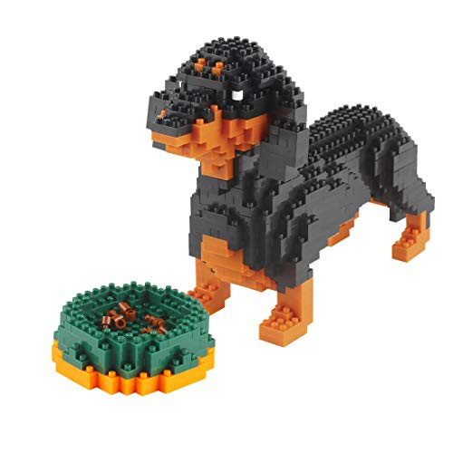Larcele Mini Dog Building Blocks Pet Building Toy Bricks,950 Pieces KLJM-02 (Dachshund)