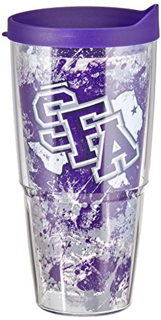 Tervis 1208539 James Madison University Clear Chevron Wrap Tumbler with Purple Lid, 24 oz, Clear Tervis 1208539 James Madison University Clear Chevron Wrap Tumbler with Purple Lid, 24 oz, Clear