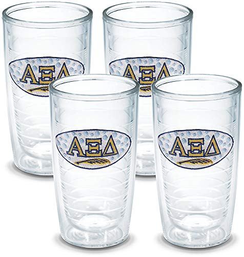 Tervis Alpha Xi Delta Sorority Tumbler (Set of 4), 16 oz, Clear - 1076249