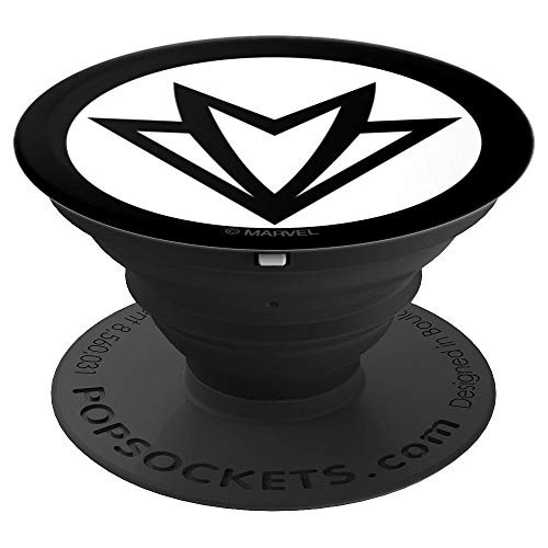 Marvel The Falcon Logo Black and White PopSockets Grip and Stand for Phones and Tablets