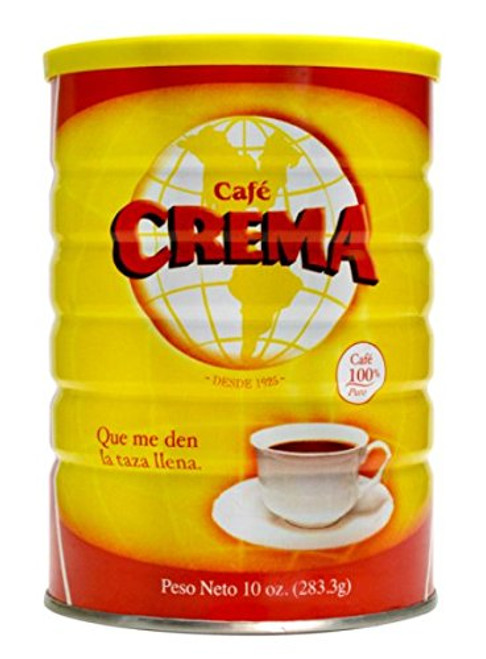 Cafe Crema ground coffee from Puerto Rico, 10 ounce can