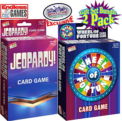 Endless Games Jeopardy! Card Game & Wheel of Fortune Card Game Gift Set Bundle - 2 Pack Endless Games Jeopardy! Card Game & Wheel of Fortune Card Game Gift Set Bundle - 2 Pack