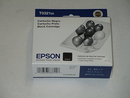 Epson T032120 Black OEM Genuine Inkjet/Ink Cartridge (870 Yield) - Retail