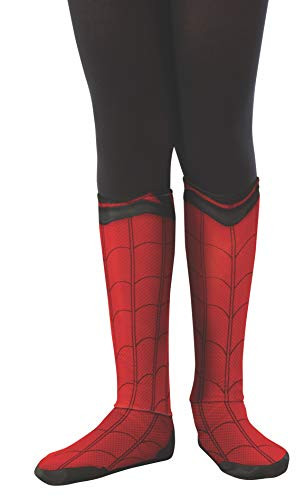 Rubie's Marvel Spider-Man Far from Home Child's Spider-Man Fabric Boot-Tops