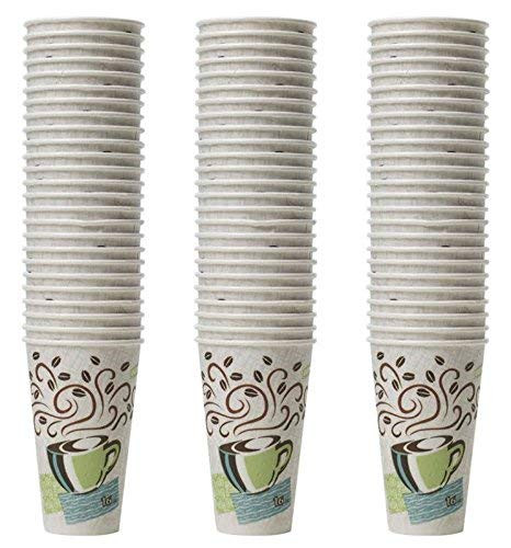 Dixie Perfectouch Insulated Paper Hot Cup, Coffee Haze Design, 75 Count 16oz