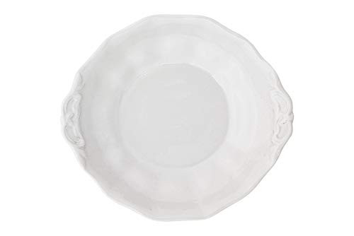 Creative Co-op Antique Vintage Reproduction Stoneware Bowl, Small, White
