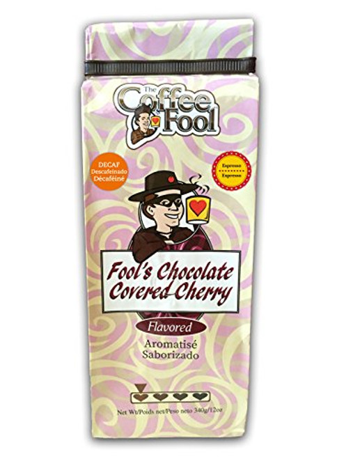 The Coffee Fool Espresso, Fool's Decaf Chocolate Covered Cherry, 12 Ounce