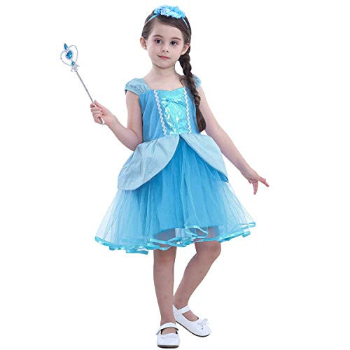 Princess Cinderella Snow White Aurora Rapunzel Little Mermaid Dress Costume for Baby Toddler Girl