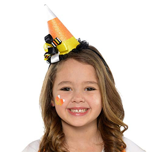 amscan Costume Accessory Candy Corn Fairy Hat Headband - Child, Multicolor