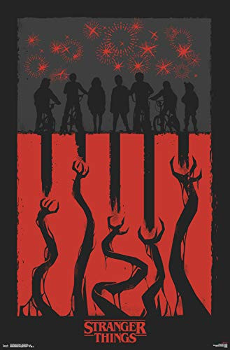 Trends International Netflix Stranger Things: Season 3-4Th Illustration Wall Poster, 22.375" x 34", Unframed Version