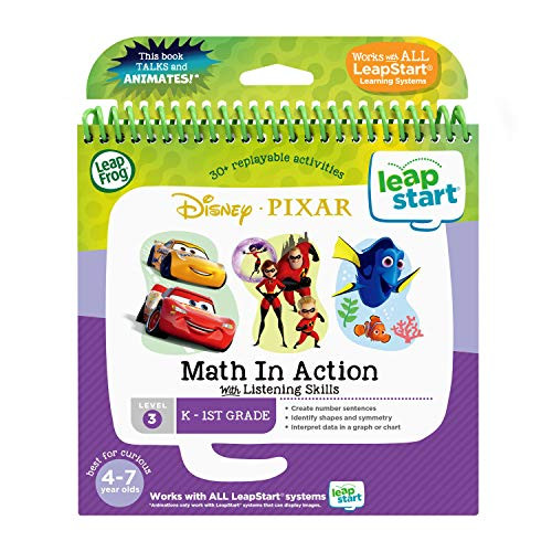 LeapFrog LeapStart 3D Disney Pixar Pals Math in Action Book
