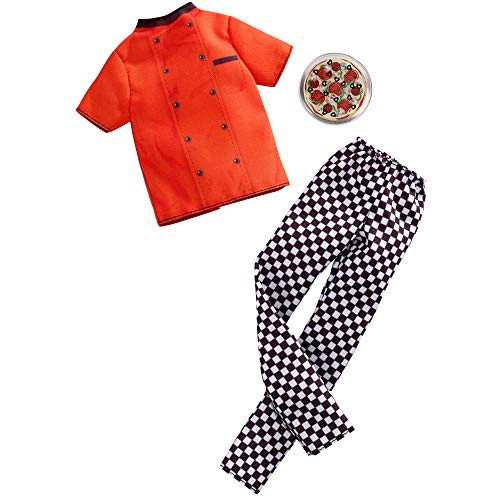 Barbie Clothes: Career Outfits for Ken Doll, Pizza Chef Look with Pizza, Gift for 3 to 8 Year Olds Barbie Clothes: Career Outfits for Ken Doll, Pizza Chef Look with Pizza, Gift for 3 to 8 Year Olds