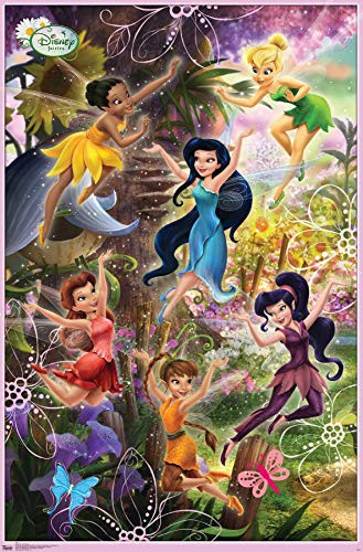 Trends International Disney Tinker Bell - Pixie Games Wall Poster, 14.725" x 22.375", Multi