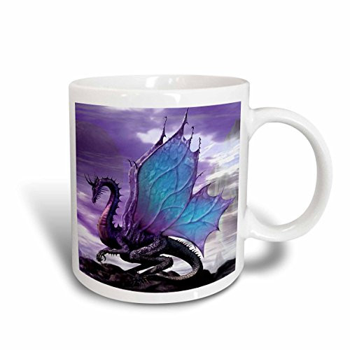 3dRose Fairytale Dragon Mug, 15-Ounce