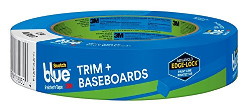 3M 2093EL-24E ScotchBlue Trim + BASEBOARDS Painter's Tape, 0.94-Inch x 60-Yard, 1 Roll.94, Blue (3)