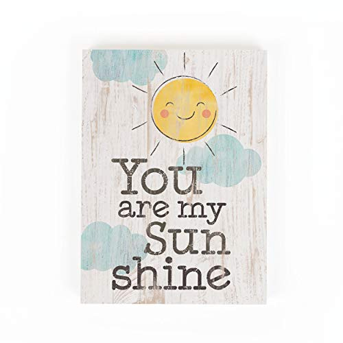 P. Graham Dunn You are My Sunshine Whitewash 5.5 x 7.25 Solid Wood Barnhouse Block Sign