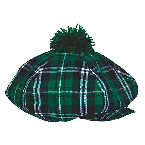 St. Patrick's Day Plaid Fabric Gatsby Hat | Party Accessory I 3 Ct