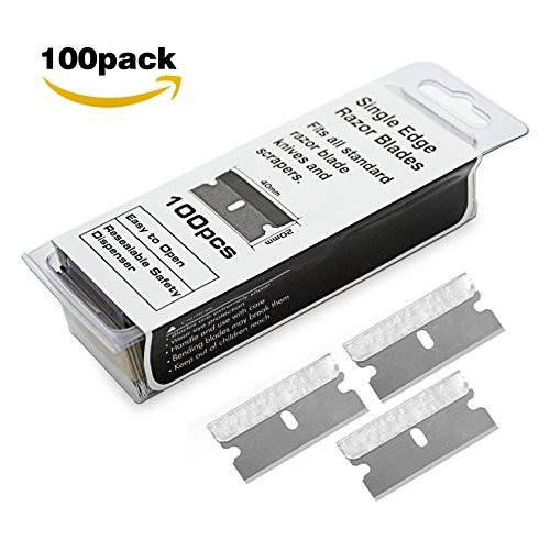Single Edge Razor Blades(Pack of 100),Box Cutter Replacement Blades by Headley Tools