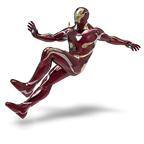 Hallmark Keepsake Christmas Ornament 2018 Year Dated, Marvel Avengers: Infinity War Iron Man With Light