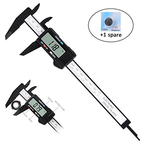 Adoric Digital Caliper Measuring Tool 0-6inch/150mm, Electronic Micrometer Caliper Auto-off Featured with Large LCD Screen, Inch/Millimeter Conversion