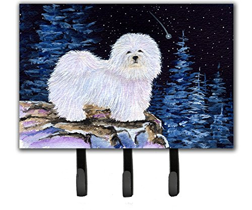 Caroline's Treasures SS8437TH68 Starry Night Coton de Tulear Leash Holder or Key Hook, Triple, Multicolor