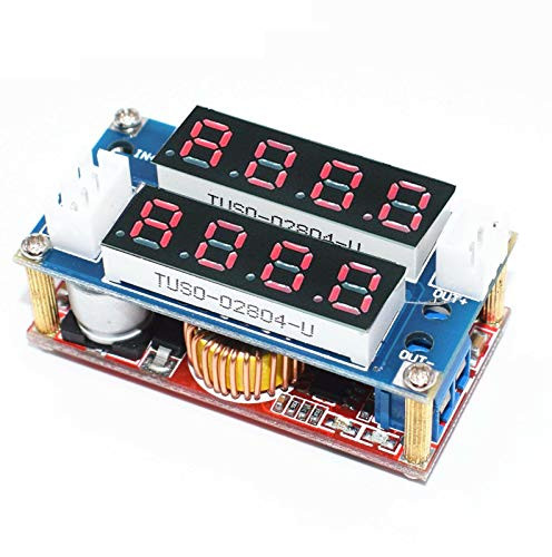 Gump's grocery 5A Adjustable CC/CV Display Step Down Charge Module LED Panel Voltmeter Ammeter