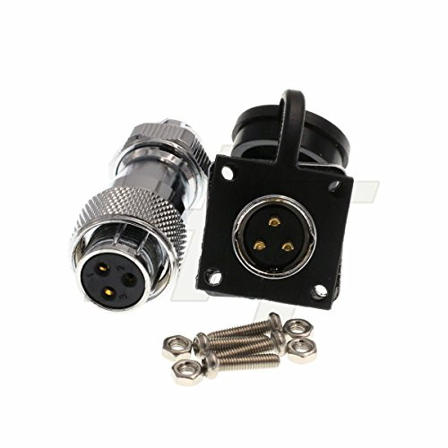HangTon HF16 3 Pin Power LED Male Female Plug Socket Metal Aviation Waterproof Industrial Connector