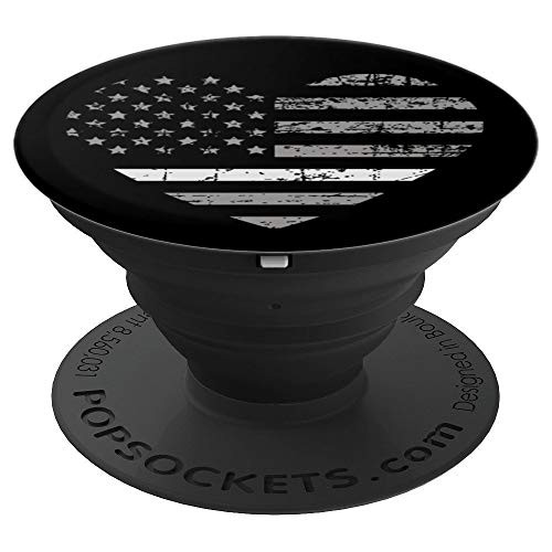 Corrections Officer Wife Gift Thin Grey Line Heart PopSockets Grip and Stand for Phones and Tablets
