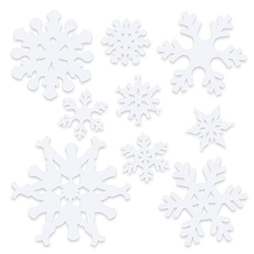 Beistle 9-Pack Snowflake Cutouts for Parties, Assorted (Value 3-Pack)