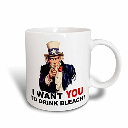 3dRose mug_116263_2 Funny Uncle Sam I Want You To Clean My House Attitude Humor Design Ceramic Mug, 15-Ounce