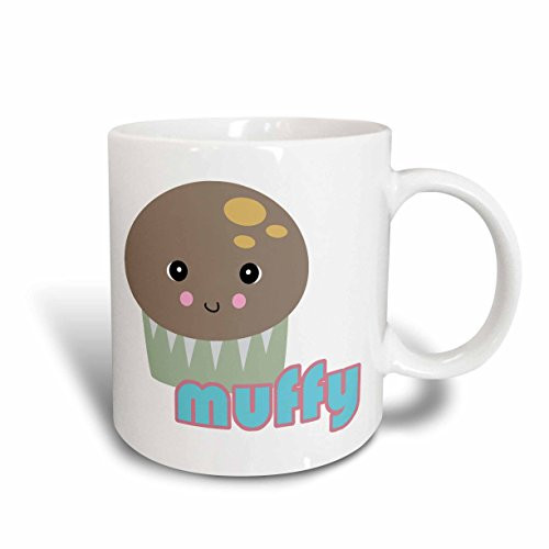 3dRose 102719_2 Cute Kawaii Muffy Muffin Mug 15 oz White