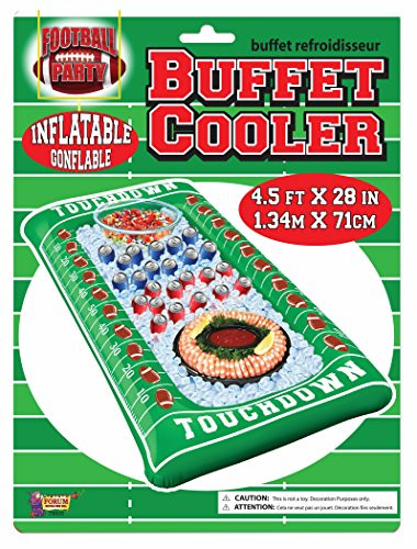 Forum Novelties Football Inflatable Buffet Cooler, Multi-Color