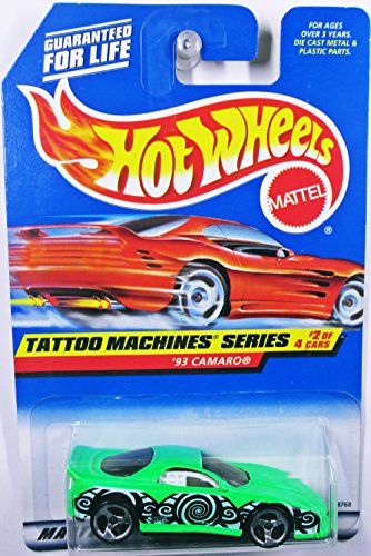 Hot Wheels - " '93 Camaro" (#686) - "1998" Tattoo Machines Series (#2 of 4 Cars)