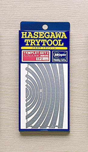Hasegawa Trytool Template Set 2 (Curved Lines), Tool Kit Set/Item # 71102