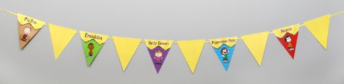 Eureka Peanuts Classic Characters Pennant Banner, Measures 10 ft long