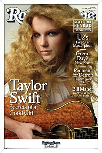 Trends International Rolling Stone Magazine - Taylor Swift Wall Poster, 14.725" x 22.375", White Framed Version