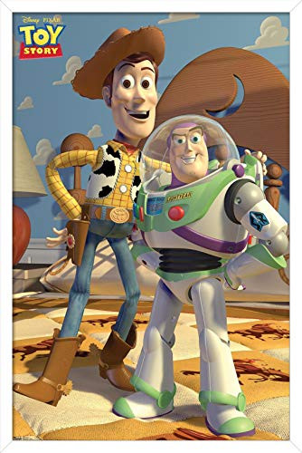 Trends International Disney Pixar Toy Story - Pals Wall Poster, 14.725" x 22.375", White Framed Version