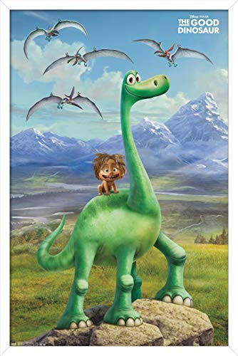 Trends International Disney Pixar The Good Dinosaur - Faces Wall Poster, 14.725" x 22.375", White Framed Version