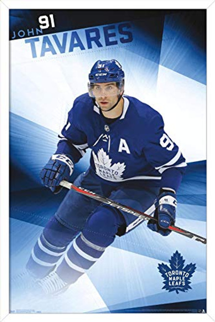 Trends International NHL Toronto Maple Leafs - John Tavares Wall Poster, 14.725" x 22.375", White Framed Version Trends International NHL Toronto Maple Leafs - John Tavares Wall Poster, 14.725" x 22.375", White Framed Version