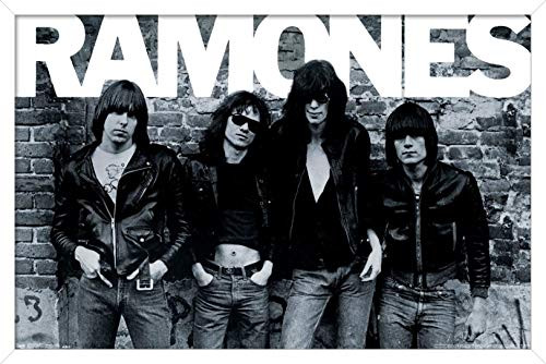 Trends International Ramones - Group Wall Poster, 14.725" x 22.375", White Framed Version