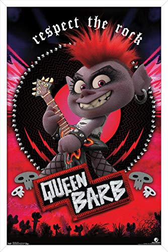 Trends International DreamWorks Trolls 2 - Barb Wall Poster, 22.375" x 34", White Framed Version