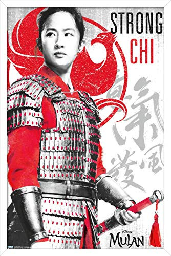 Trends International Disney Mulan - Strong Wall Poster, 14.725" x 22.375", White Framed Version