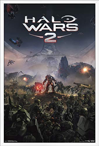 Trends International Halo Wars 2-Key Art Wall Poster, 22.375" x 34", White Framed Version