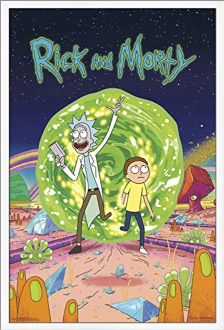 Trends International Rick and Morty - Eyes Wall Poster, 22.375" x 34", White Framed Version Trends International Rick and Morty - Eyes Wall Poster, 22.375" x 34", White Framed Version