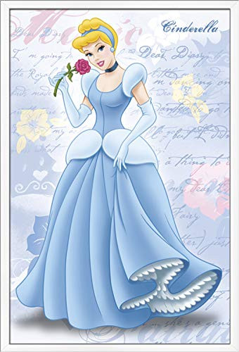 Trends International Disney Cinderella - Dazzling Wall Poster, 22.375" x 34", White Framed Version