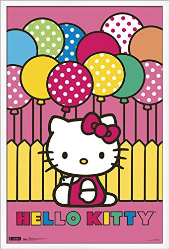 Trends International Hello Kitty - Mimmy Wall Poster, 22.375" x 34", White Framed Version