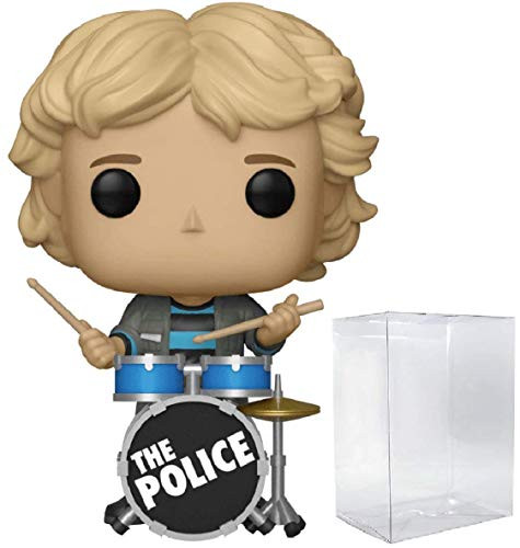 Funko Rocks: The Police - Stewart Copeland Pop! Vinyl Figure (Includes Compatible Pop Box Protector Case)
