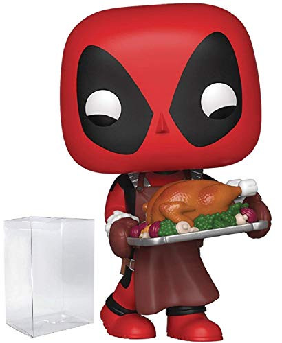 Marvel: Holiday - Deadpool with Turkey Pop! Vinyl Figure (Includes Compatible Pop Box Protector Case)