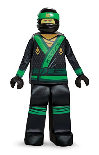 Disguise Lloyd Lego Ninjago Movie Prestige Costume, Green, Small (4-6)