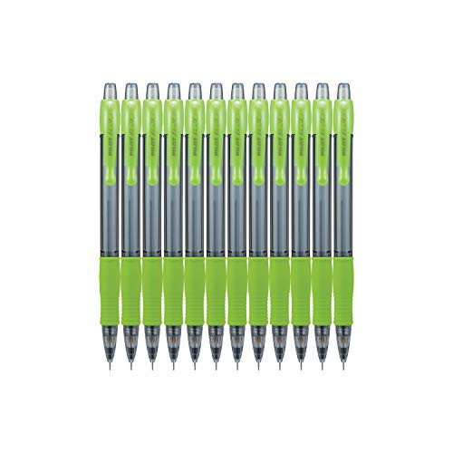 Pilot G2 Mechanical Pencil, Fine Point, 0.7mm, 2 HB, Lime Green Grip, 12 Count